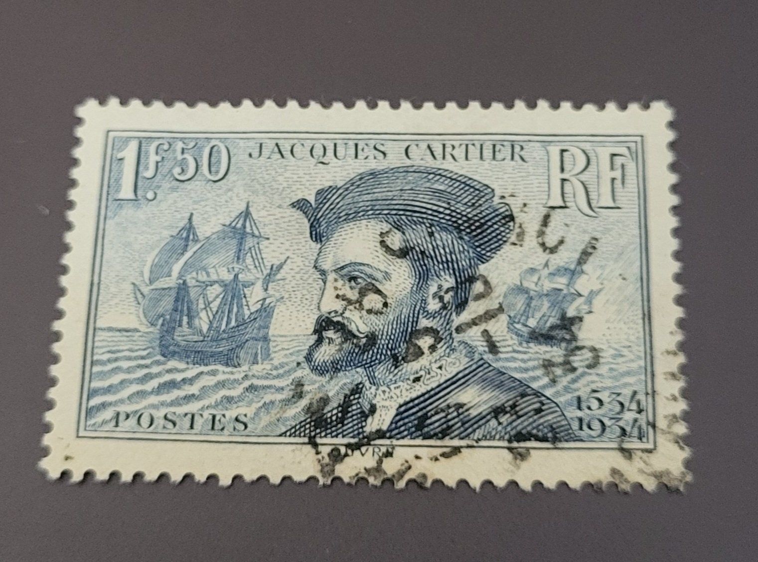 Tutti i francobolli: Frankreich 1934 Schiff briefmarke – Usato da St Gallen venduto da Stampsalshobby