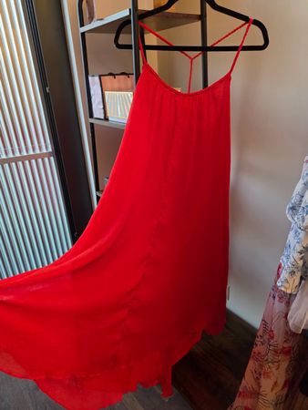Mango rotes Maxikleid – Grösse XS