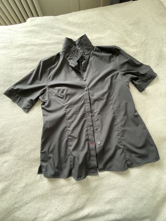 Engelbert Strauss Bluse, Schwarz, Gr. 42, Kurzarm
