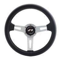 Simoni Racing Lenkrad Leder 320mm, Schüsselung flach  NEU