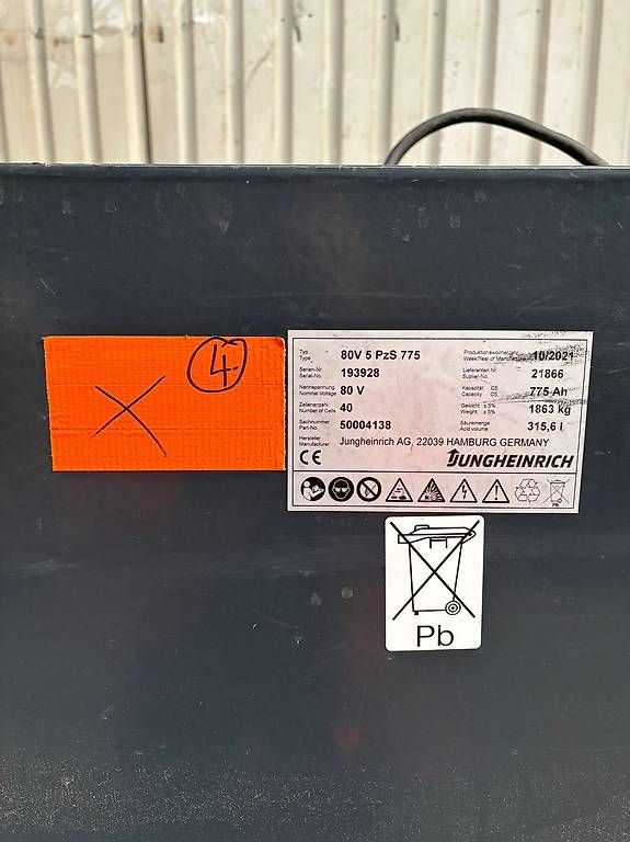 Caricatori & Batterie: 1x  80V 5PzS 775Ah Staplerbatterie – Usato da Würenlingen venduto da oxh_7pf6 3