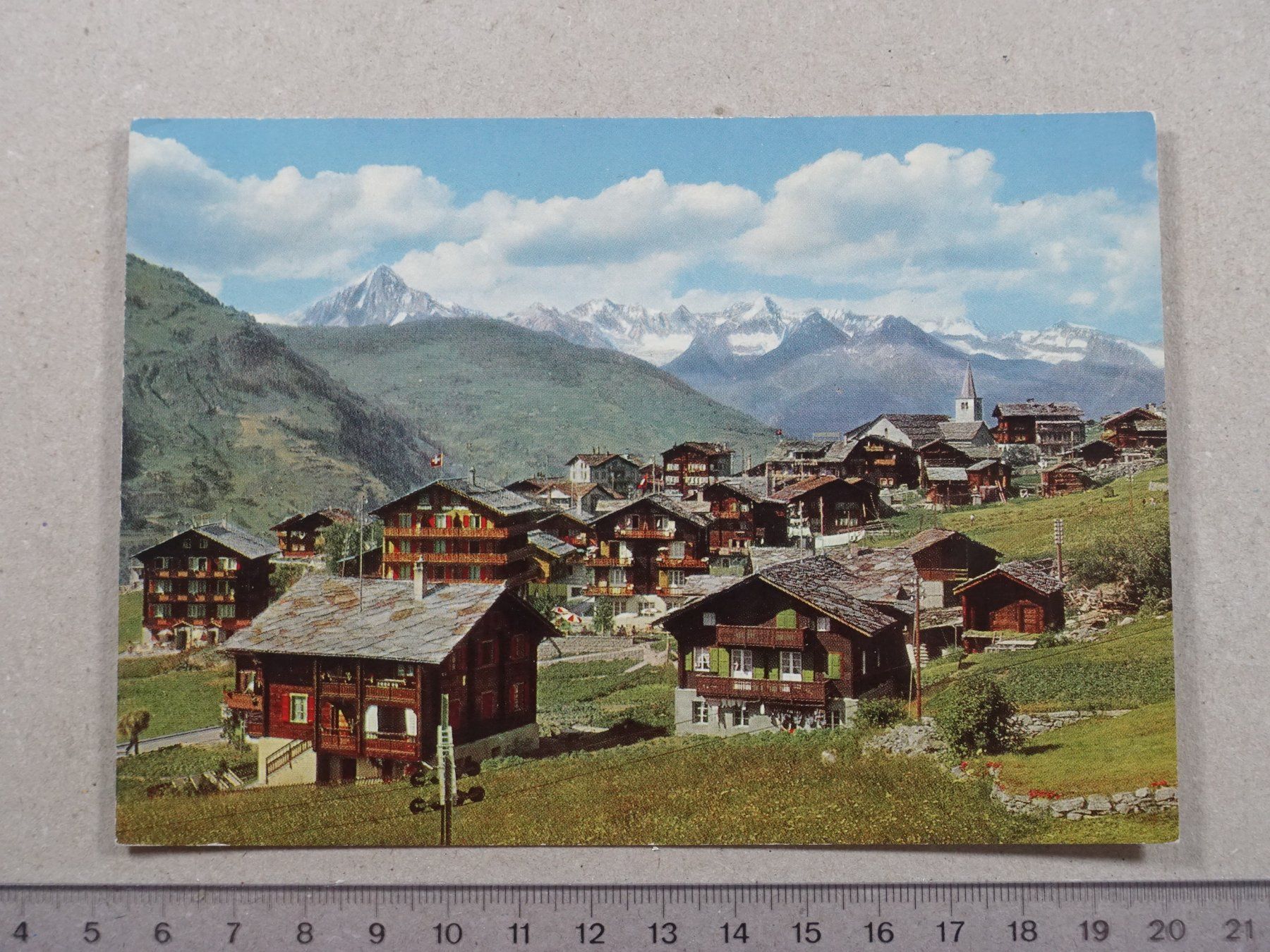 Cartoline postali: Grächen, 1964 – Usato da Lenzburg venduto da fh1