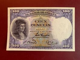 ESPAGNE - Cien Pesetas 25 Abril 1931 G.F. DE CORDOBA- SELTEN