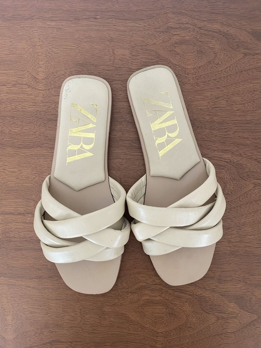 Zara Damenschuhe: Sandales ZARA, 39, beige – Gebraucht aus Bussigny von cac_q2c6 1