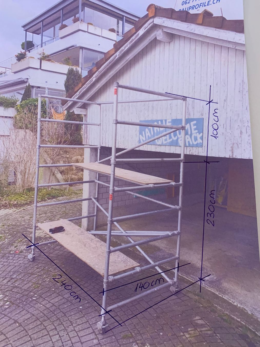 Ponteggi: Baugerüst extra tief: 140 cm – Usato da Baldegg venduto da kuzo1234