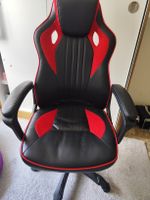 Gamingstuhl schwarz rot gebraucht mit Gebrauchsspuren