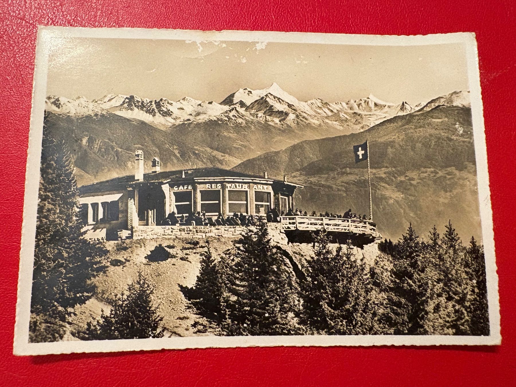 Cartoline postali: Café-Restaurant du Mont Blanc – Usato da St-Légier-La Chiésaz venduto da Theo005
