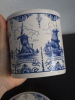 Delft Blau Keramik Vorratsdose mit Deckel – Handgemalt