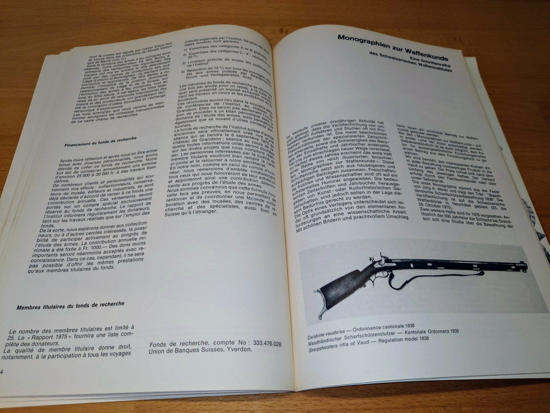 Libri: Schweizerisches Waffeninstitut. RAPPORT 1 & 2 / 3 & 4. RAR. – Usato da Zürich venduto da Rst7 8