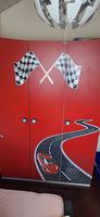 Armoire enfant 3 portes serie Race Cup Pfister.