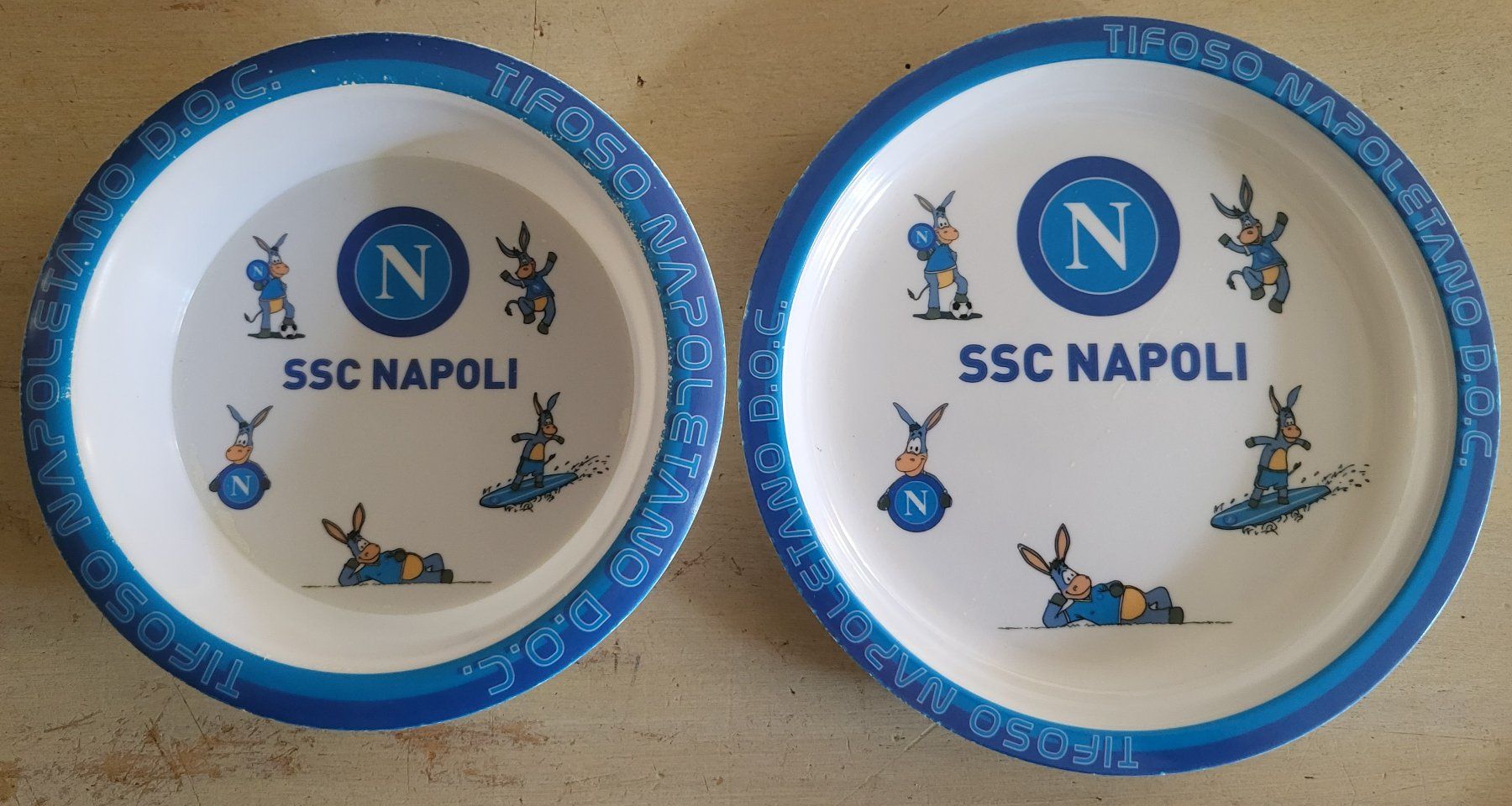 Piatti: 2 assiettes enfant  SSC NAPOLI – Usato da Montet (Glâne) venduto da Koada2