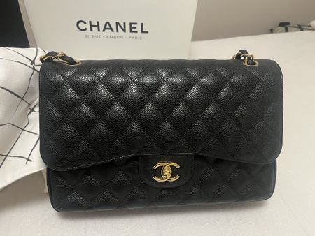 TOP PREIS-Chanel Classic Jumbo Double Flap Bag - FULL SET