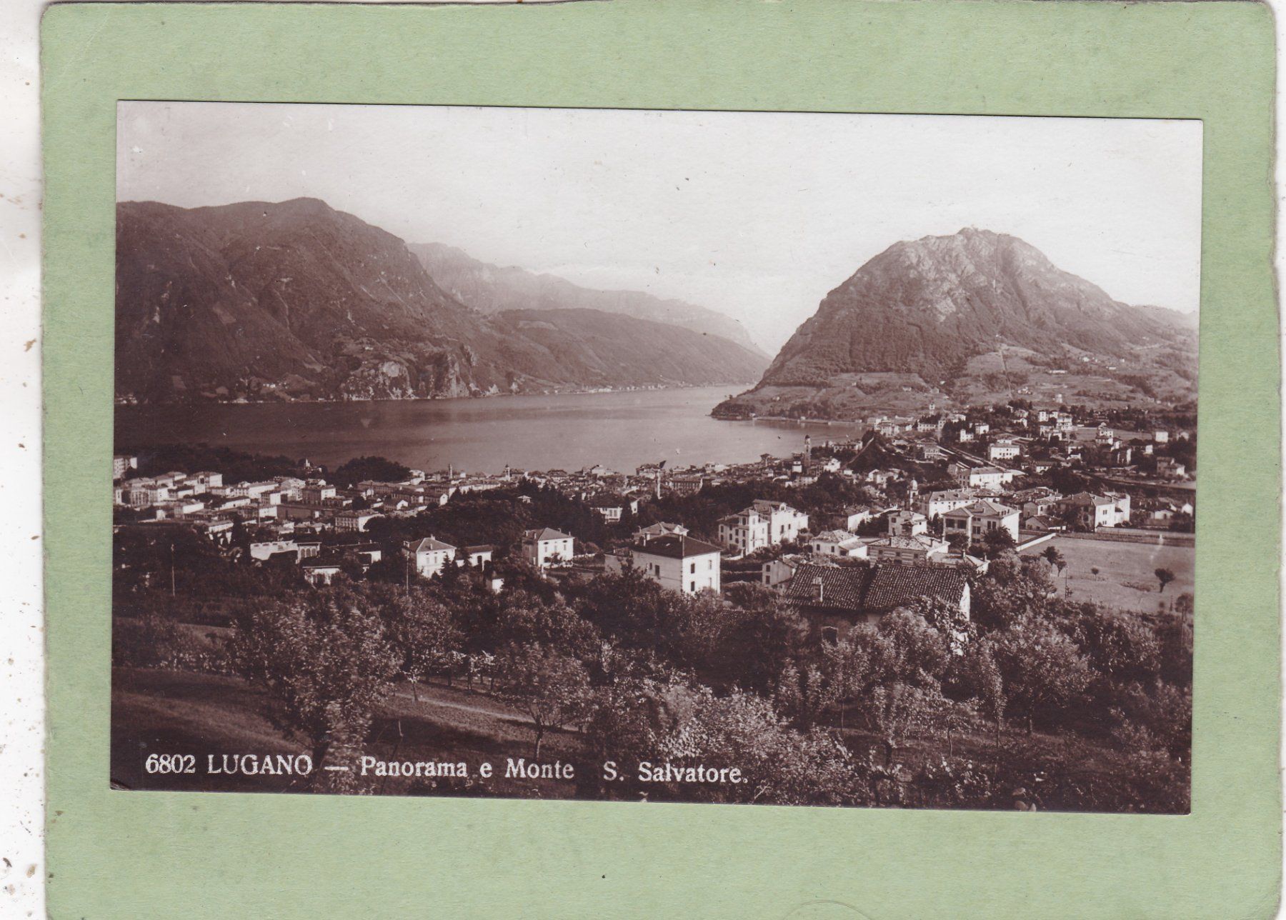 Cartoline postali: Lugano Panorama e Monte S. Salvatore – Usato da Herisau venduto da Lisegrat2008