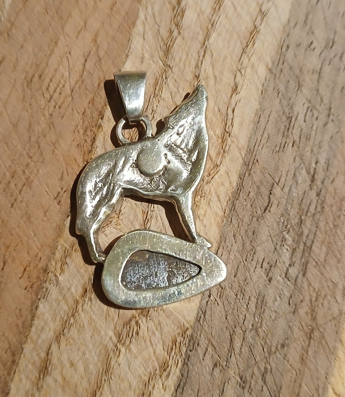Anhänger: Opal Anhänger in Silber mit Wolf / Handgemacht – Neu (gemäss Beschreibung) aus Arboldswil von estrella925 3
