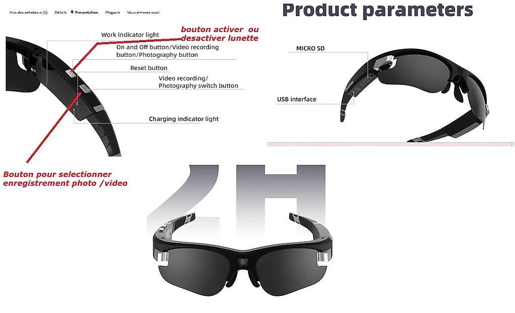 Occhiali & Lenti: lunettes numérique intelligentes – Nuovo e nell'imballaggio originale da Bulle venduto da Parapefg 4