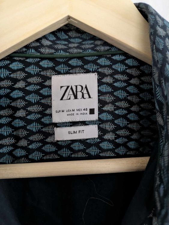 Zara Camicie: Zara Herrenhemd Grösse M Slim Fit Baumwolle Muster – Usato da Rorschach venduto da joh_v2y2 3