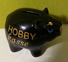 🐷 Schwarzes Sparschwein - Hobbykasse