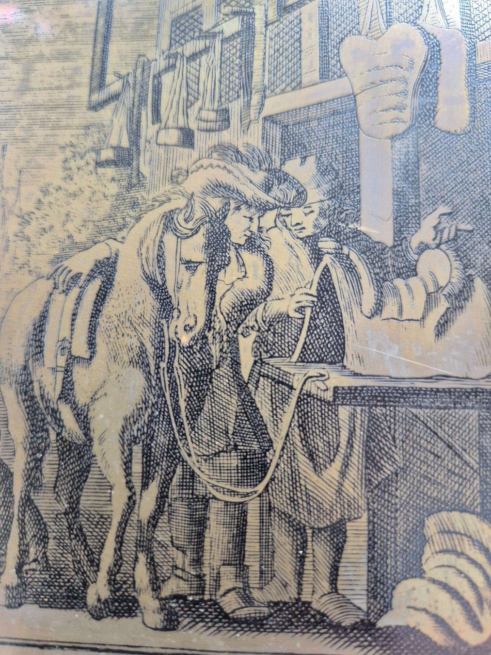 Posters & Illustrations: Messing Platte Der Sattler, gerahmt – D'occasion à Bern par aronari 3