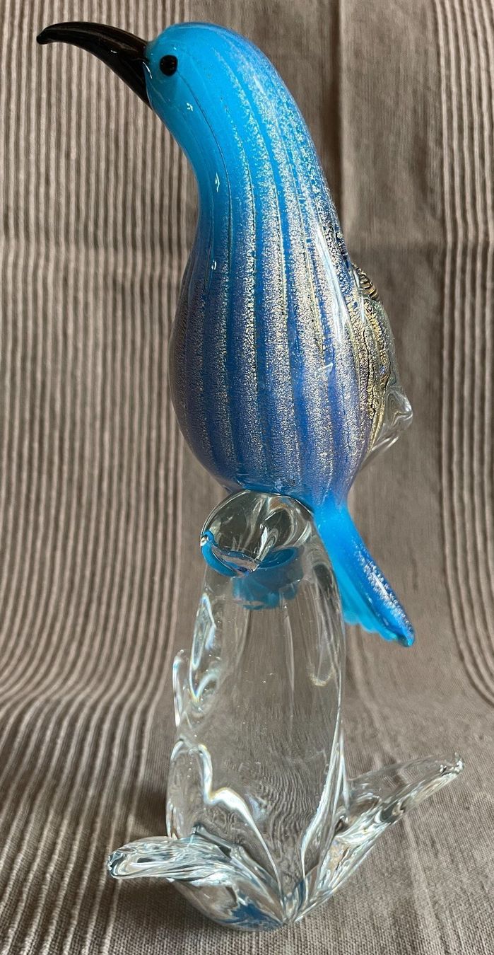 Murano Figuren: Eisvogel Glas von Murano blau gold – Neu (gemäss Beschreibung) aus Bern von Chraebu2 8