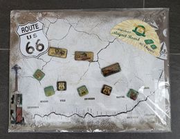 Blechschild-Magnettafel Route 66