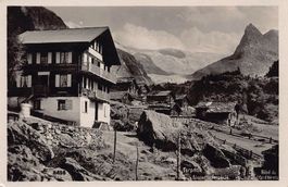 Ferpècle, Glacier, Hôtel du Col d'Hérens, datée 1937