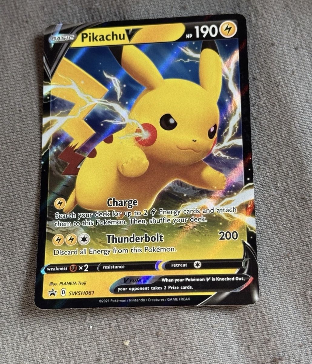 Cartoline: Pokémon - Pikachu V - SWSH061 - Holo – Usato da Münchenstein venduto da DuellAkademie