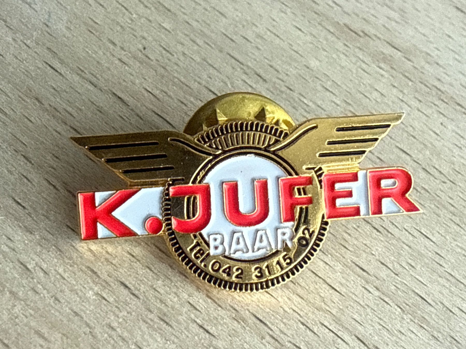 Placchette & Badge: Pin K.JUFER BAAR – Usato da Glattbrugg venduto da Schweigmatt