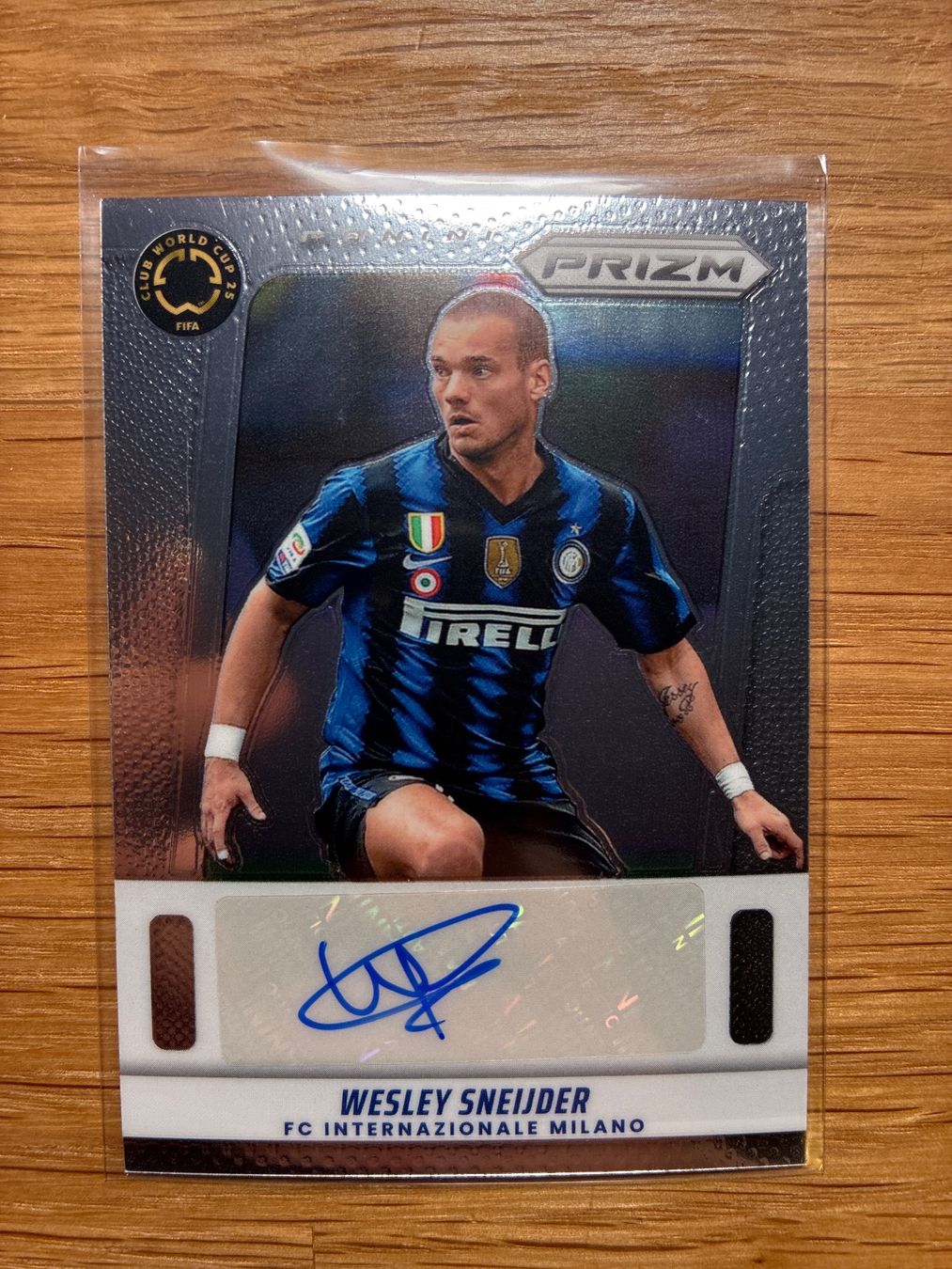 Topps Carte collezionabili: Panini Prizm Wesley Sneijder Inter Autogramm – Usato da Wangenried venduto da Garagara