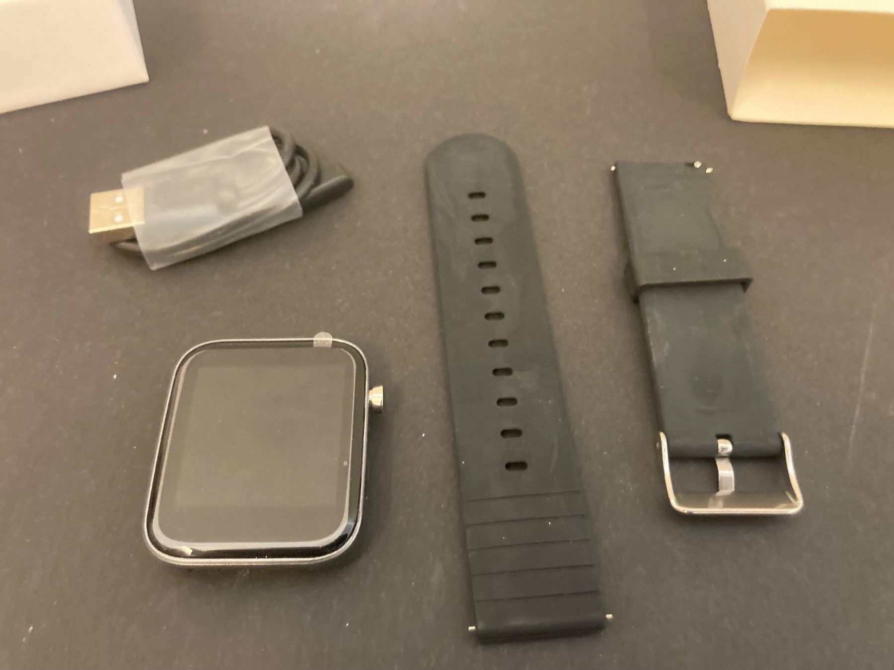 Smartwatch: Smartwatch schwarz mit Silikon-Armand – Nuovo e nell'imballaggio originale da Neuenhof venduto da jorogo 3