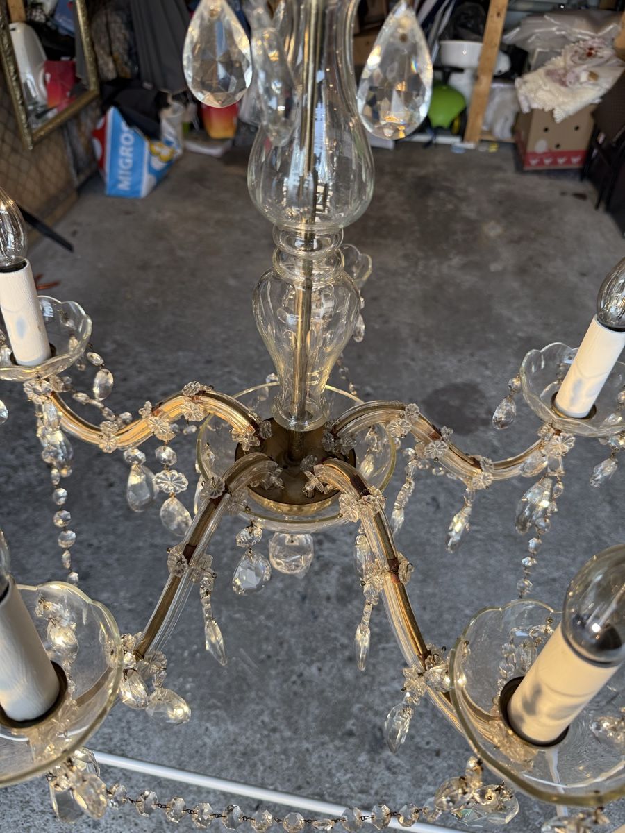 Lampadari & plafoniere: Antiker Glas Kristall Kronleuchter – Usato da Benglen venduto da Dubai1234 1