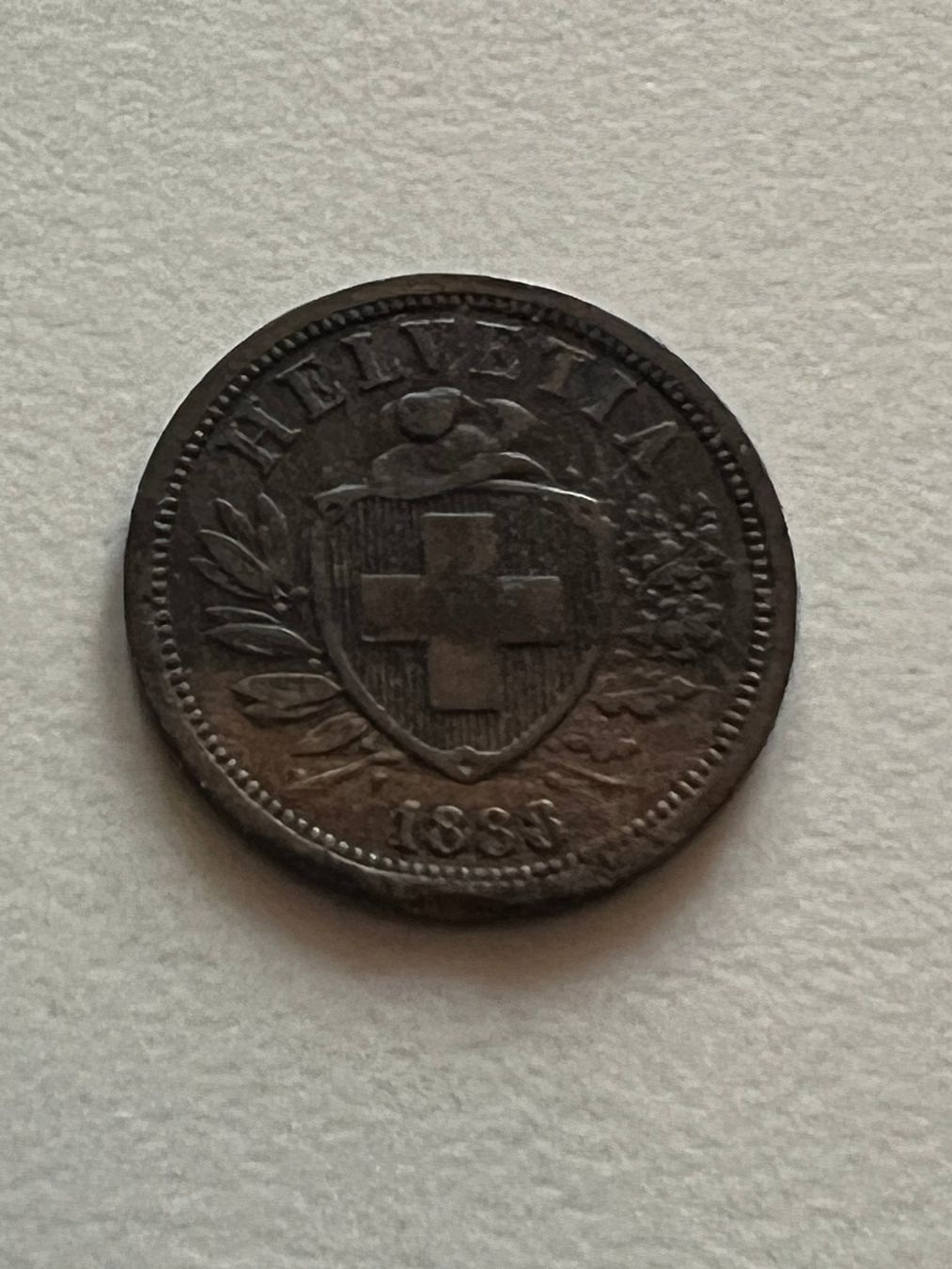 Alle Münzen: 2 Rp. 1888 – Gebraucht aus Schötz von Odpa