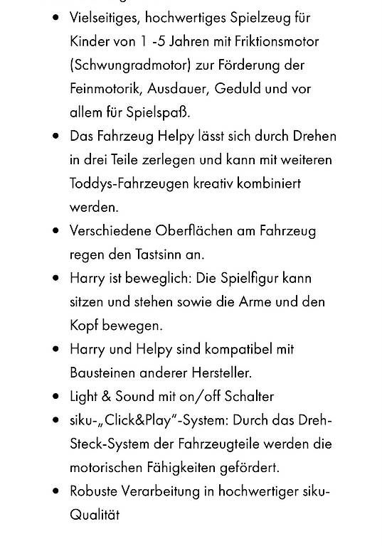 Spielzeuge: Siku Toddy Harry Helpy – Gebraucht aus Brütten von Snowkiwi 3