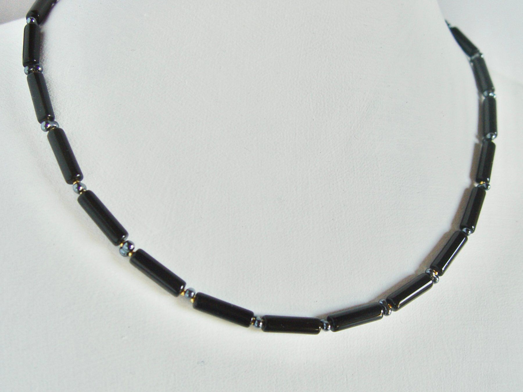 Ketten: Kette aus Onyx Stabperlen – Neu (gemäss Beschreibung) aus Henggart von gernli 3