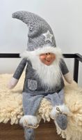 Weihnachtsgnom Deko grau mit Stern