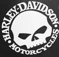 Harley-Davidson Skull, Autocollant J195