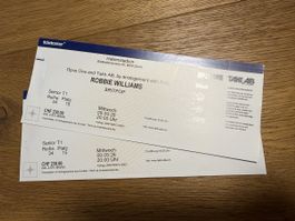Robbie Williams, 9 sept, ZH - selling 2 seated tickets