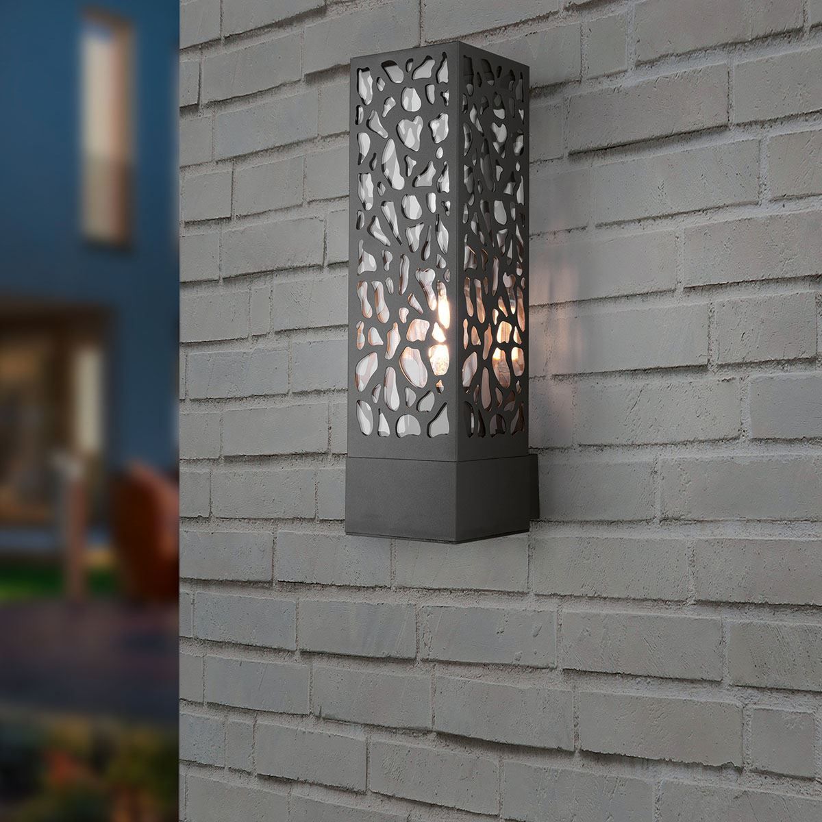 Lampade: Aussen Wandleuchte, Anthrazit, IP44 – Nuovo (secondo la descrizione) da Kreuzlingen venduto da Smart-Light 1