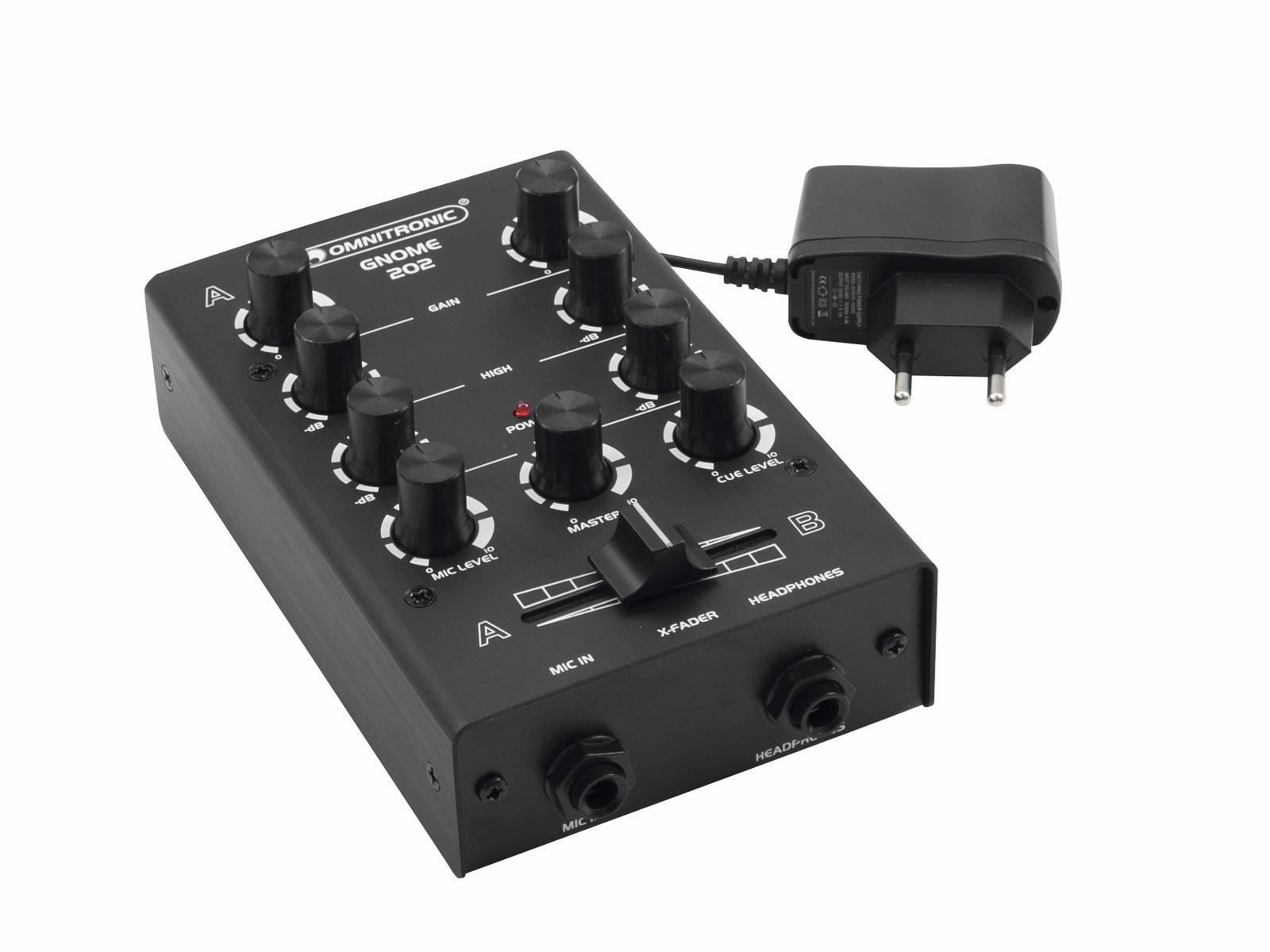 Console di mixaggio: OMNITRONIC GNOME-202 Mini-Mixer schwarz – Nuovo e nell'imballaggio originale da Däniken SO venduto da Profog1 1