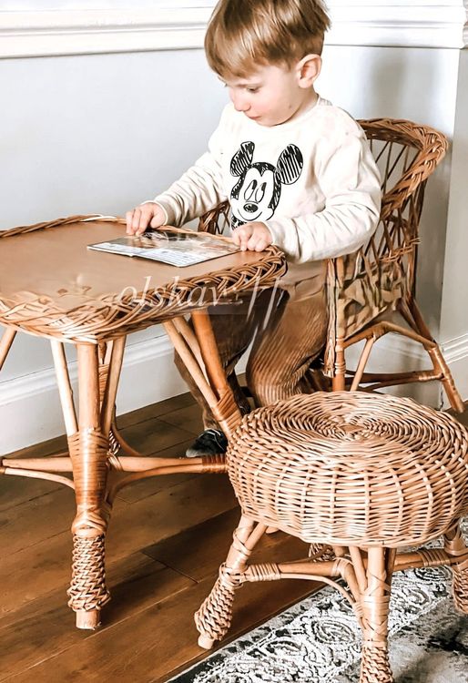 Hocker: Kinderhocker aus Weide  Handgemacht NEU – Neu und originalverpackt aus Affeltrangen von b.fly. 5