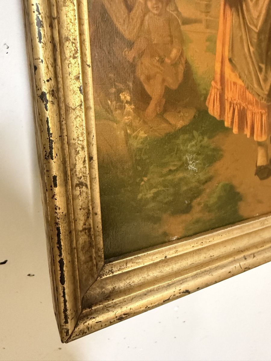 Gemälde: Ancien tableau religieux Benziger cadre doré – Gebraucht aus Porrentruy von Aussie25 3
