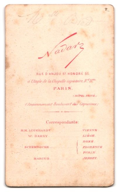 Fotografie & Manifesti: Fotografie Nadar, Paris, Schauspielerin  – Usato da Berlin venduto da bartko-reher 1