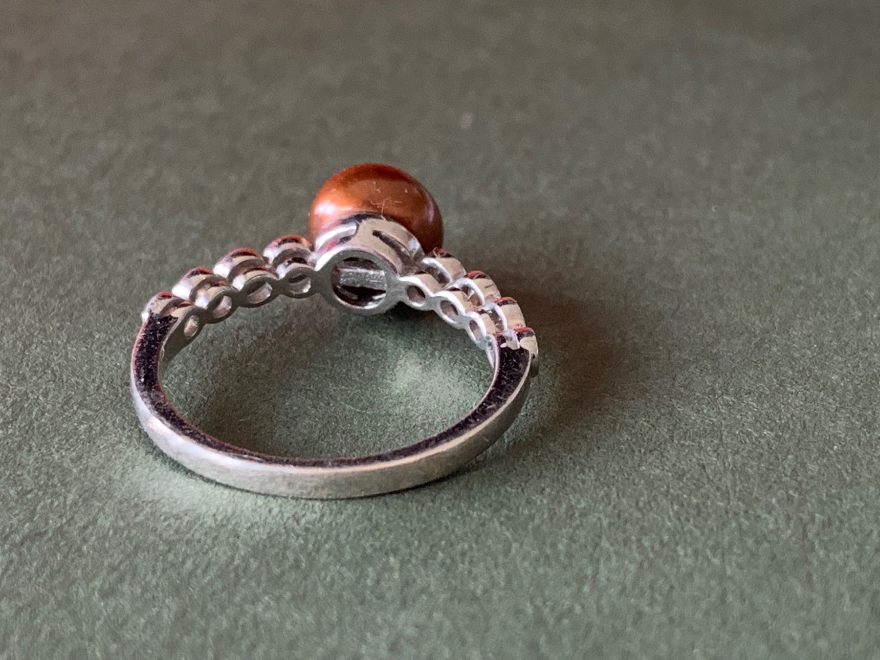 Anelli: silberring goldbraune Kugel (54) – Usato da Laufen venduto da Bellebellezza 6