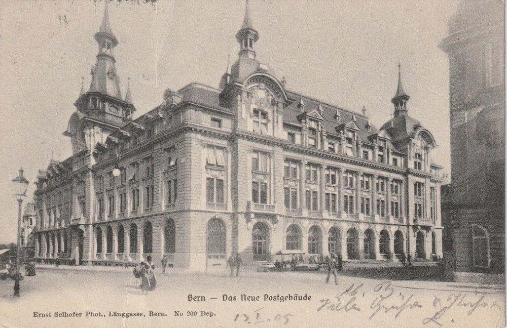 P 1 Bern - Das Neue Postgebäude, 1905 (Gebraucht) in Freienbach für CHF ...