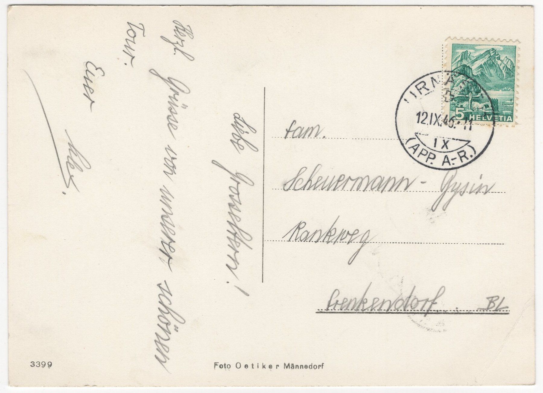 Cartoline postali: Naturfreundehaus am Säntis – Usato da Eglisau venduto da Chperfins 1