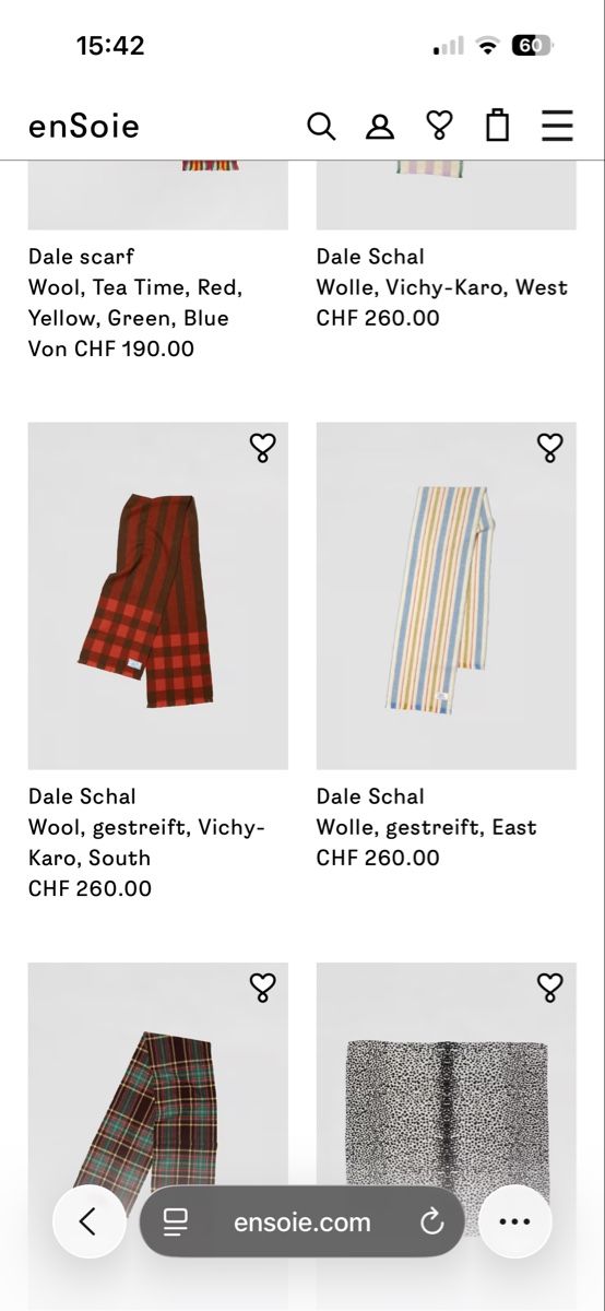 Ensoie Foulard & Sciarpe: ensoie MARKENSCHAL – Nuovo (secondo la descrizione) da Aristau venduto da chantal016 3