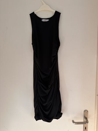 Elegantes schwarzes Kleid , gerafft, Grösse S, Top Zust