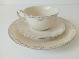 Vintage KAHLA Porzellan Sammeltasse 3-teilig, 1940er/50er