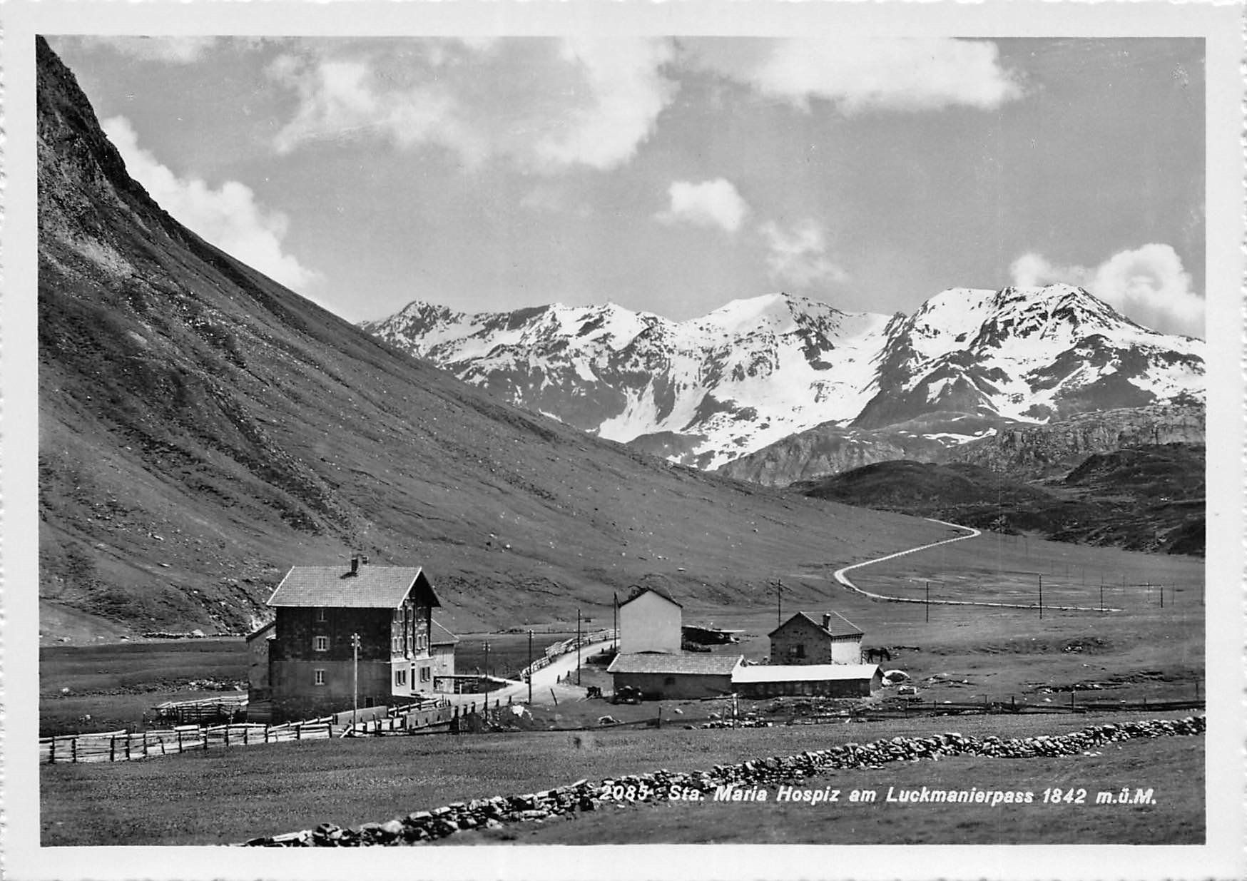 Cartoline postali: Lukmanierpass, Sta Maria Hospiz – Usato da Ottikon b.Kemptth. venduto da Neptun1974