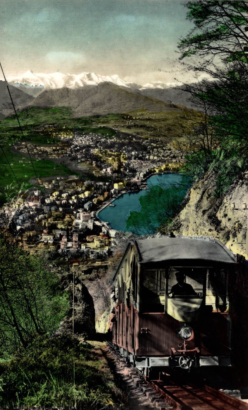 Cartoline postali: Lugano. Funicolare Monte S. Salvatore – Usato da Bronschhofen venduto da Astore