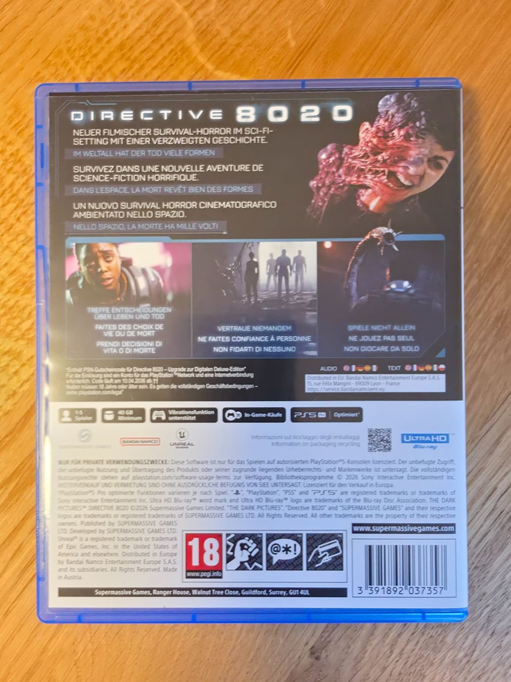 Spiele: PS5 Directive 8020 Deluxe Edition neuwertig – Gebraucht aus Chur von _Matsuda 1